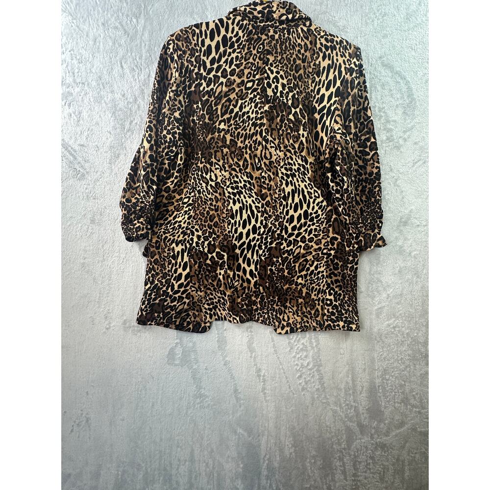 Bar III Women’s Animal Print Boyfriend Blazer Jacket - Size Large - NWT - Picture 6 of 11